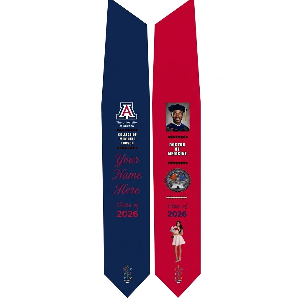 Custom Graduation Stole - Personalized Sublimation Design